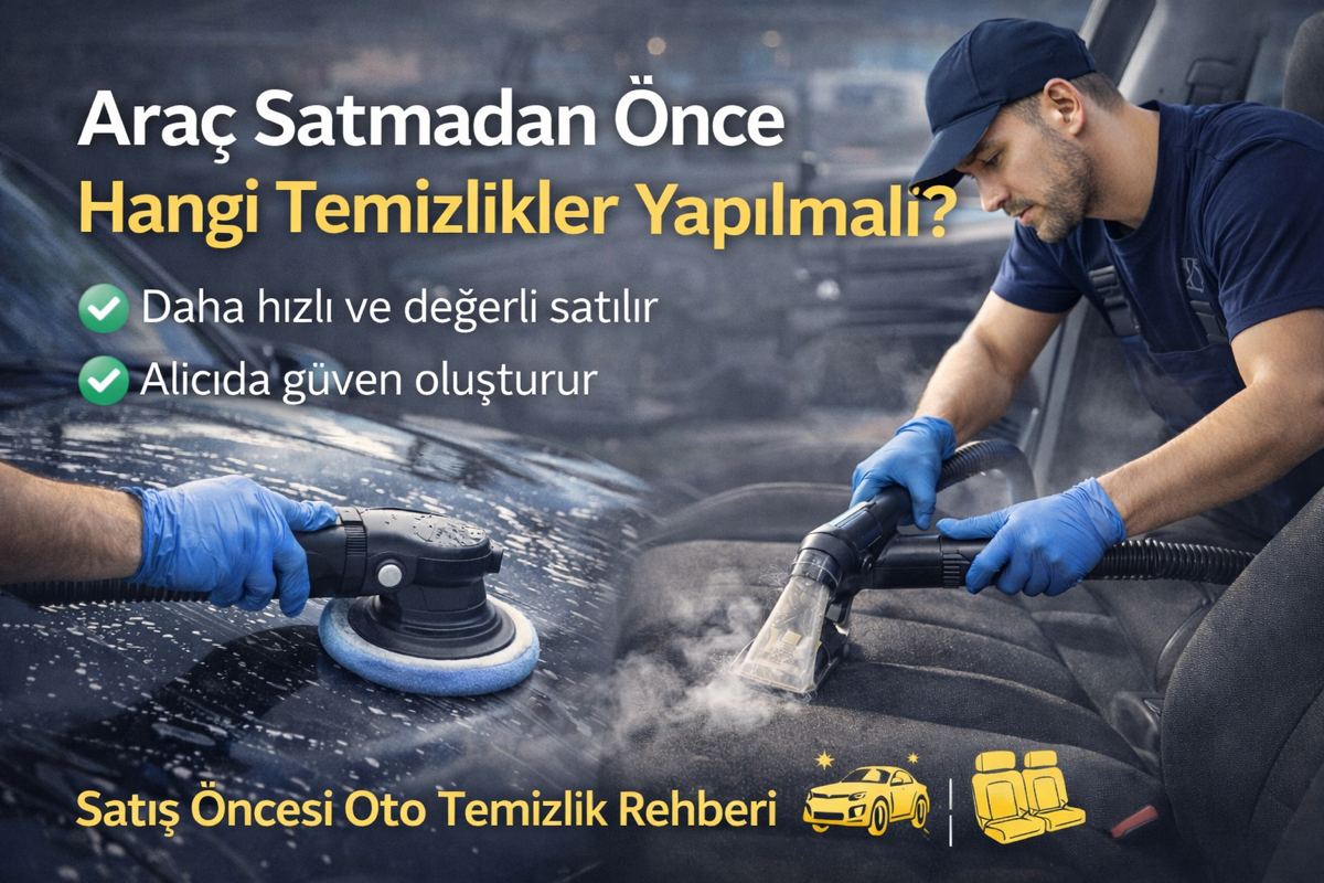 Araç Satmadan Önce Hangi Temizlikler Yapılmalı?